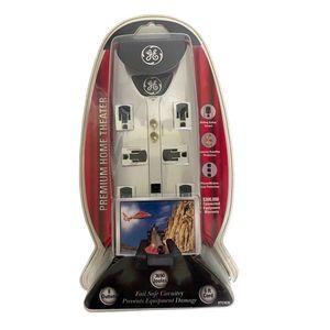 New Sealed GE‎ Outlet Premium Surge Protector Phone Coax Protection 3690 Joules